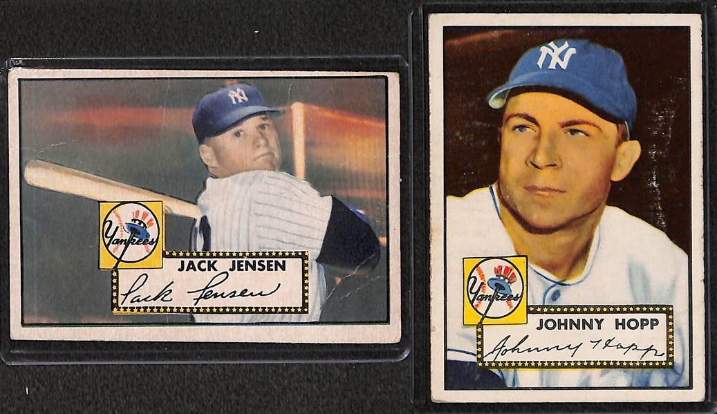 Lot of 10 - 1952 Topps Baseball Cards w. Johnny Sain
