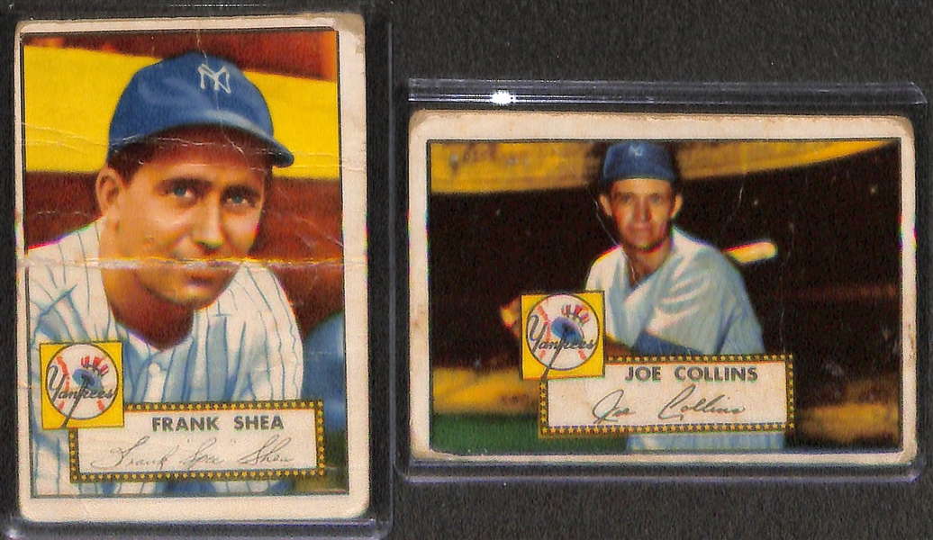 Lot of 10 - 1952 Topps Baseball Cards w. Johnny Sain