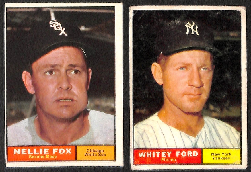 Lot of 30 - 1961 Topps Baseball Cards w. Warren Spahn