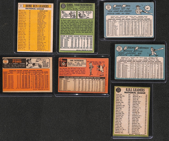 Approx. 150 Assorted 1962-1969 Topps Baseball Cards w. 1967 Yastrzemski