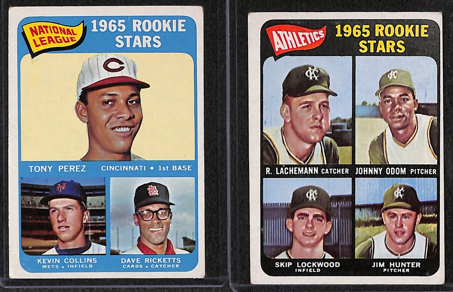 Lot of 12 1961-1965 Topps Baseball Cards w. Perez Rookie Card