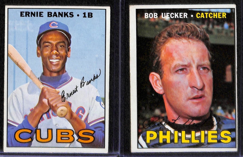 Lot of 10 - 1967 Topps Baseball Cards w. Brooks Robinson