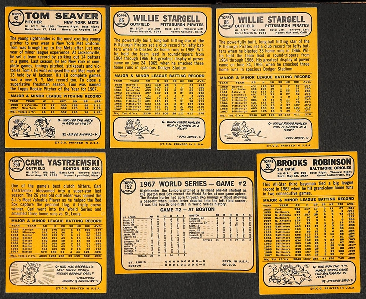 Lot of 32 - 1968 Topps Baseball Cards w. Tom Seaver