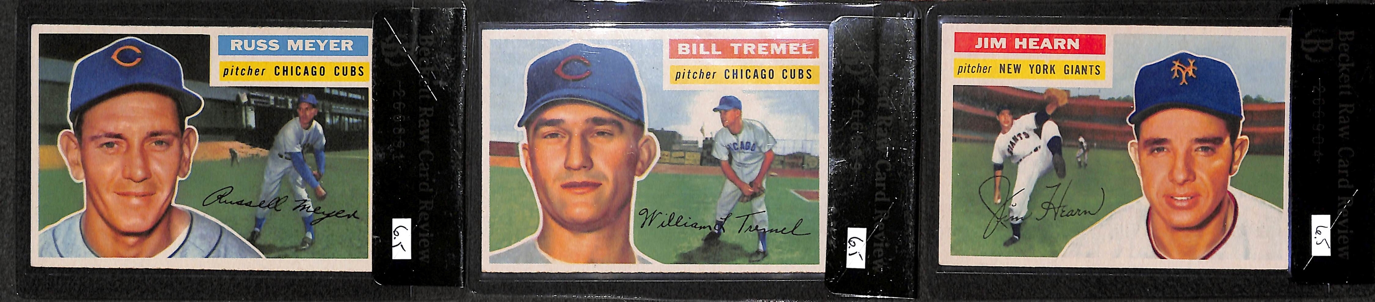 Lot of 15 - 1956 Topps Graded Baseball Cards w. Bob Feller BVG 6.5 