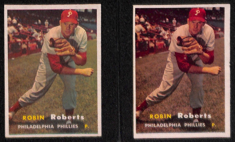 Lot of 12 - 1957 Topps Baseball Cards w. Mazeroski & Drysdale RCs