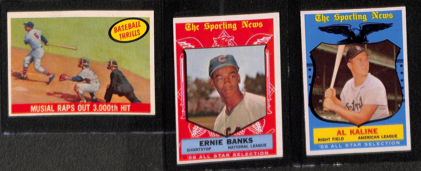 Lot of 15 - 1959 Topps Baseball Cards w. Roger Maris