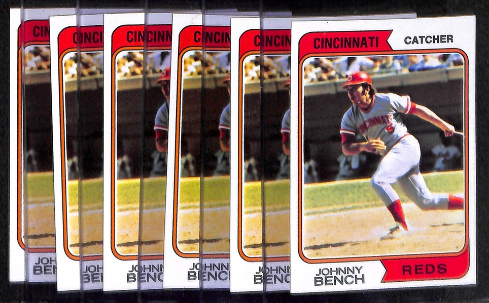 Lot of 26 - 1974 Topps Baseball Cards w. Hank Aaron x6 & Winfield Rookie Card x2