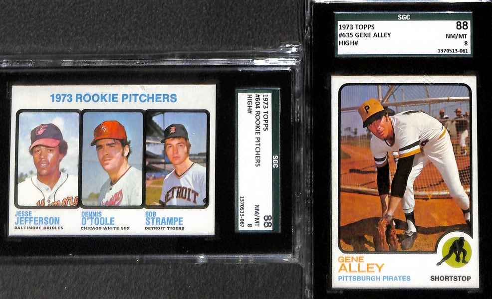 Lot of 11 - 1973-1981 Topps & Fleer Baseball Cards w. 1973 Sparky Anderson SGC 92 (8.5)