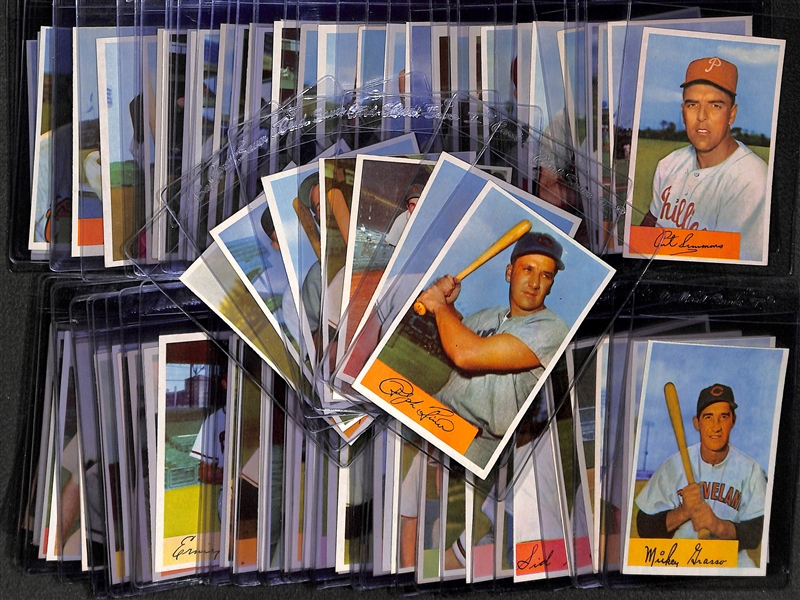 Lot of 84 - 1954 Bowman Baseball Cards w. Ralph Kiner