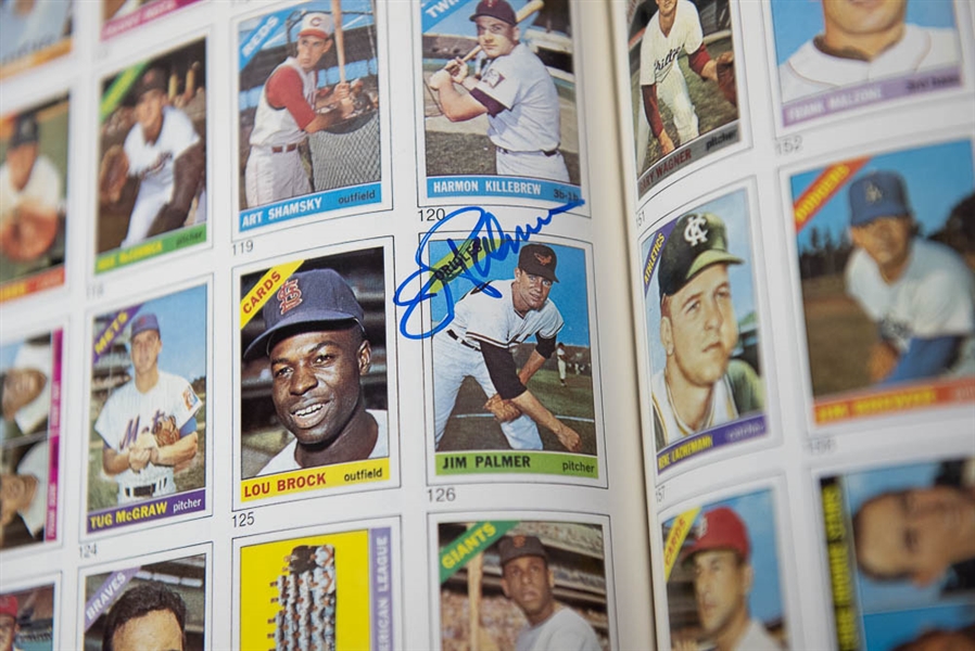 Topps Baseball Card Book (1951-1985) Signed by Mickey Mantle, Ted Williams, Pete Rose, and Mike Schmidt