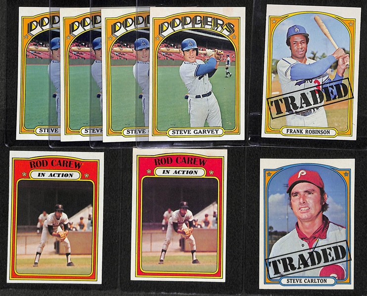 Lot of 2500+ 1972 Topps Baseball Cards w. Fisk Rookie Card x2 in Pack Fresh Condition