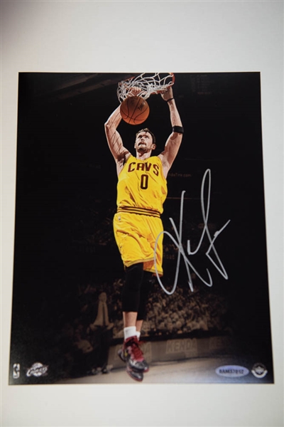 Lot of 2 Kevin Love Autographed Items - Basketball & 8 x 10 Photo - UDA