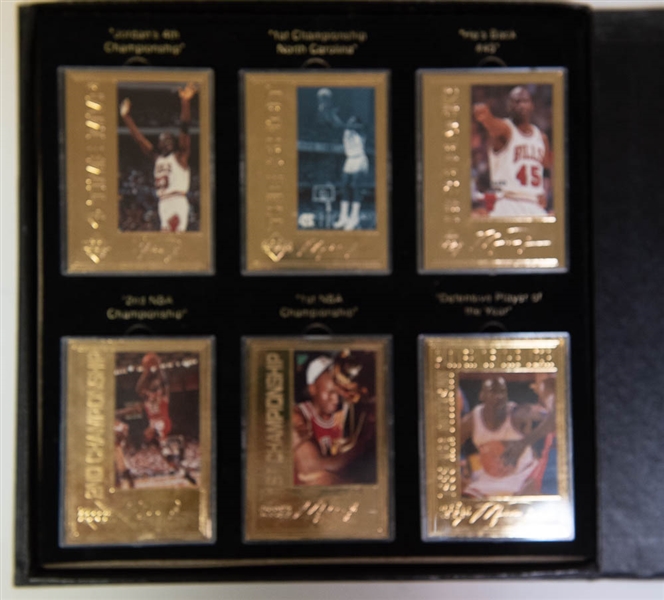 Upper Deck Michael Jordan Career Collection 22K Gold 12 Card Set