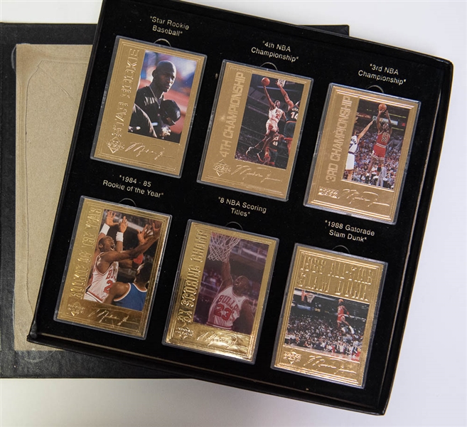 Upper Deck Michael Jordan Career Collection 22K Gold 12 Card Set
