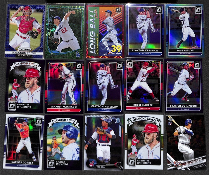 Lot of 113 Baseball Refractors/Numbered/Rookie Cards w. Harper & Bellinger
