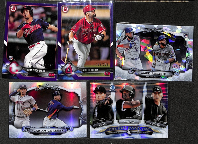 Lot of 111 2018 Bowman Inserts/Rookies/Refractor Cards