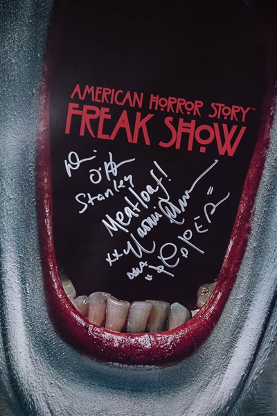 Lot Of 2 American Horror Story Freakshow Signed Posters