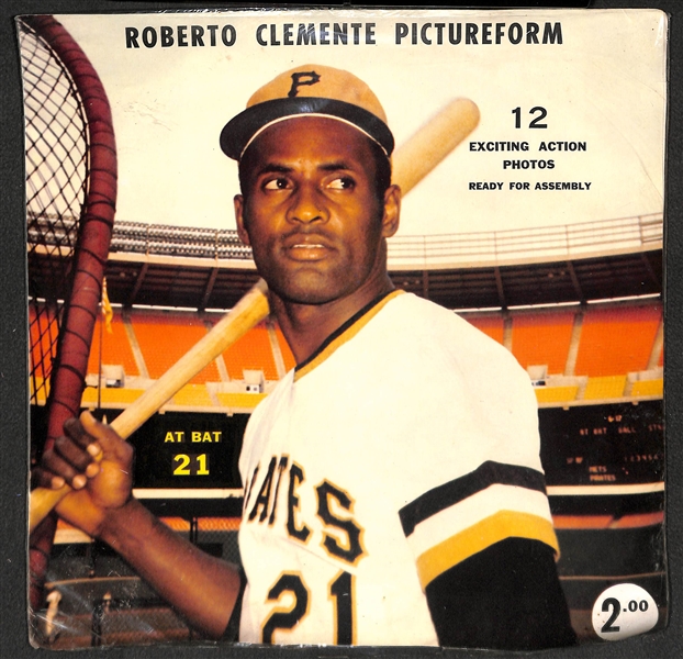 1970-72 Roberto Clemente Pictureform Pack Which Came Directly From Clemente's Family (Comes with Copy of the letter of provenance from Roberto's Wife Vera) 