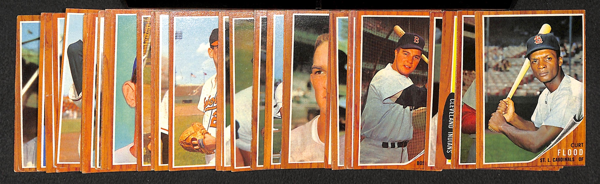 Lot of 51 Assorted 1962 Topps Baseball High Number Cards w. Curt Flood 