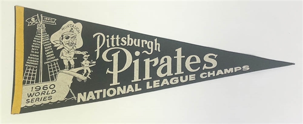 1960 Pittsburgh Pirates National League Champs World Series Pennant