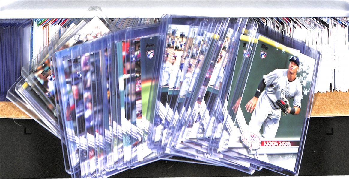 Lot Of 400+ 2017 Topps Holiday Parallel Cards w. Aaron Judge Rookie