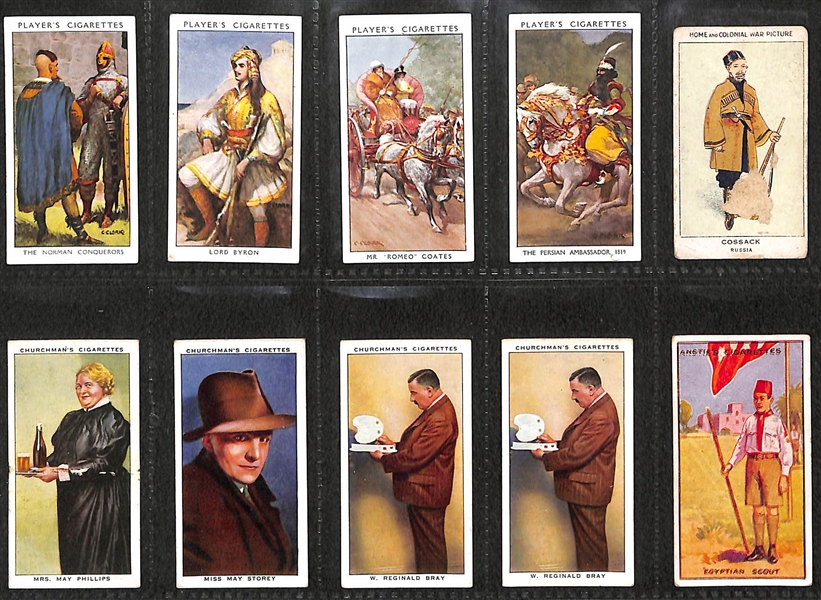 Lot of 50 1910s-1940s Cigarette Cards of Famous Figures w. Henry VIII