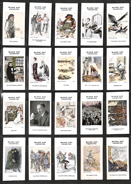 Lot of 236 1910s-1940s Cigarette Cards of Sports, Comical, & Animals w.  Golfer Edward Ray