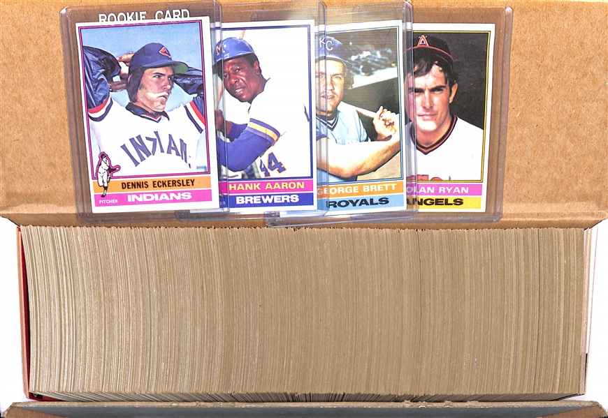 1976 Topps Baseball Card Complete Set of 660 Cards w. Dennis Eckersley Rookie Card