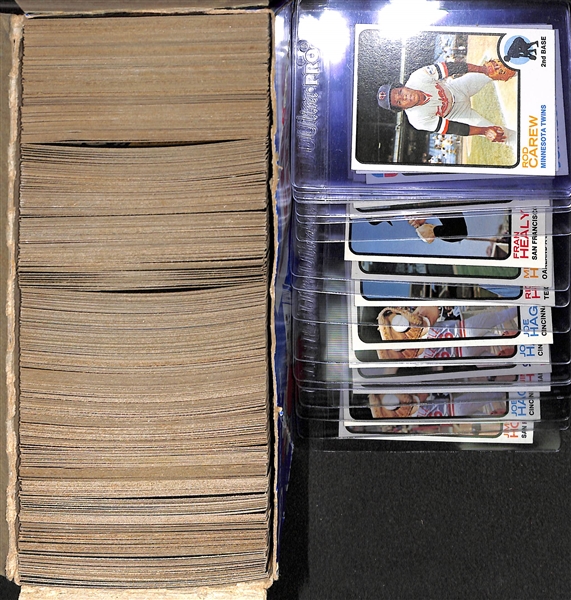 Vending Box of 500+ Assorted Pack-Fresh 1973 Topps Baseball Cards (Mostly Commons But Many High-Grade Potential Cards!)