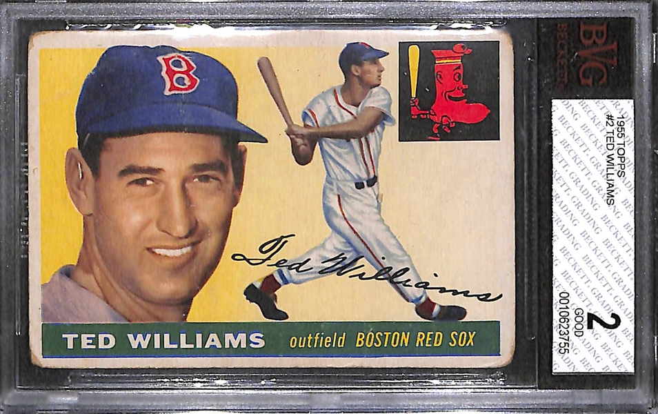 1955 Topps #2 Ted Williams - BVG 2