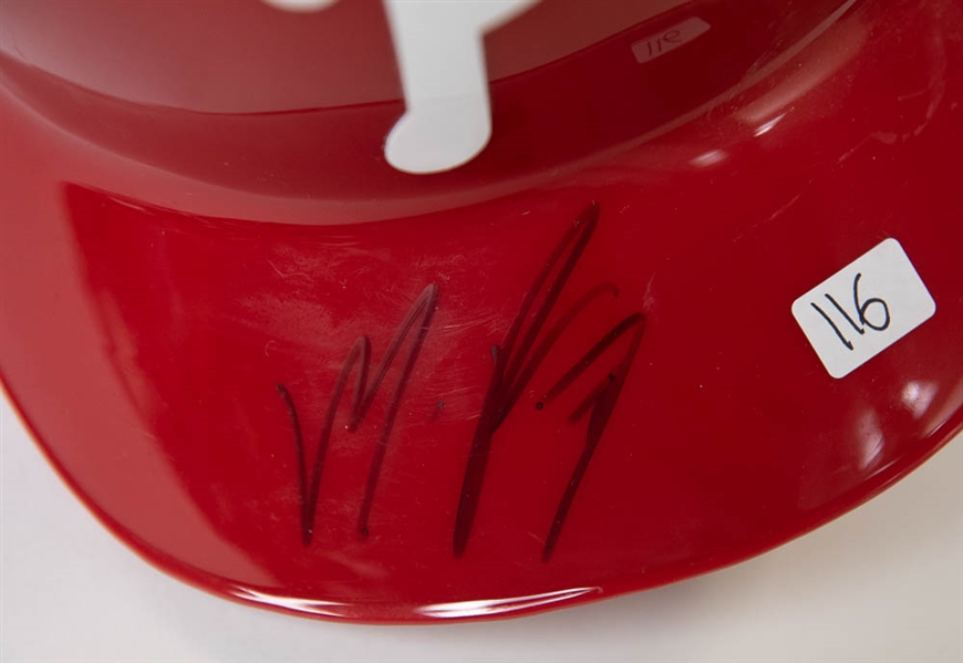Maikel Franco Signed Full Size Game Issued Helmet - JSA