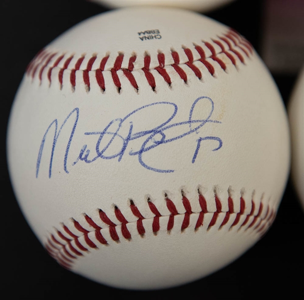 Lot Of 7 Phillies Signed Baseballs w. Maikel Franco