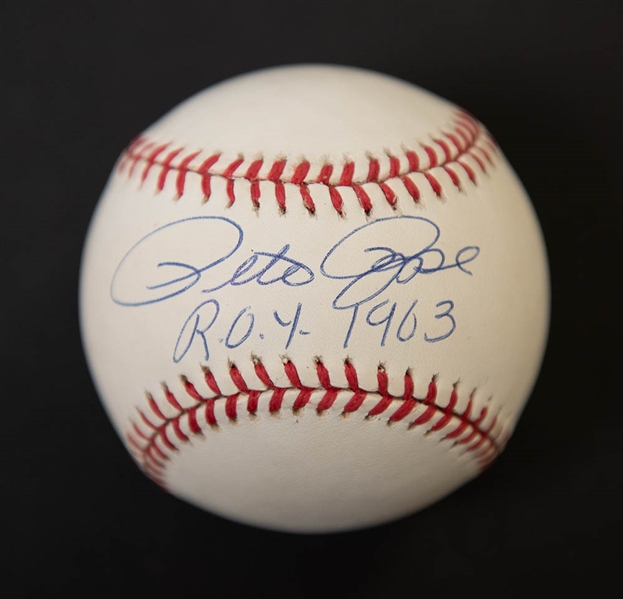 Pete Rose Signed National League Baseball 