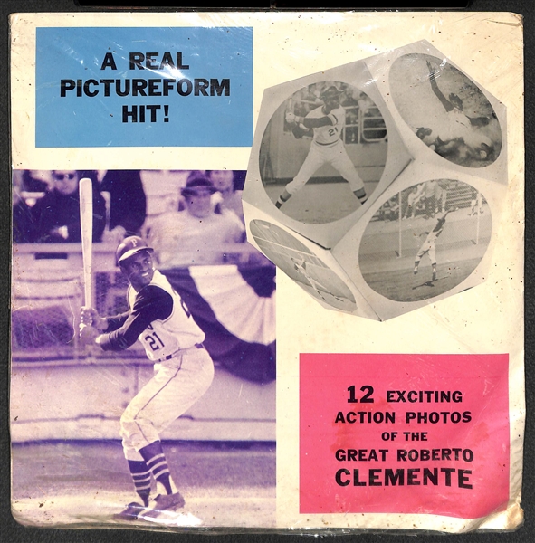 1970-72 Roberto Clemente Pictureform Pack, Directly From Clemente's Family (Comes with Copy of the letter of provenance from Roberto's Wife Vera)