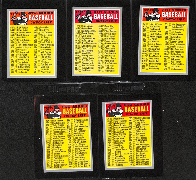 Over 150 Pack-Fresh 1970 Topps Baseball Cards w/ Checklists, AS Cards, & (2) Thurmon Munson Rookies (Miscut) 
