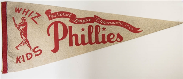 1950 Phillies Whiz Kids NL Champions Pennant