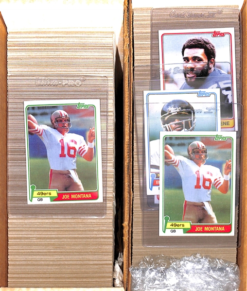 Lot of (2) 1981 Topps Football Card Sets