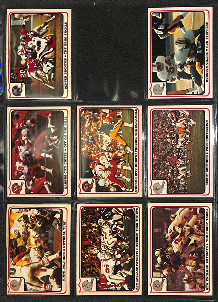 1976 Fleer Football In Action Partial Set (55 of 66 Cards) & 1971 Mattel Instant Replay Speed Machines Disks