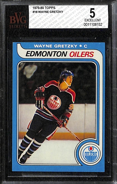 1979-80 Topps Hockey Card Set (264 Cards) w. Wayne Gretzky Rookie Card BVG 5