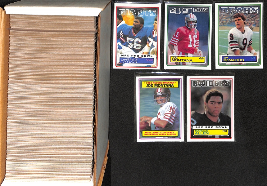 Lot of (3) 1983 Topps Football Card Sets