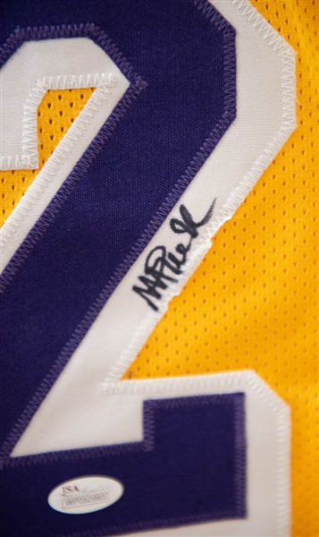 Magic Johnson Signed Lakers Jersey - JSA
