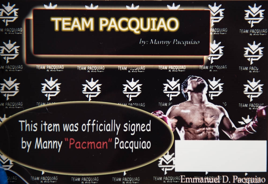 Manny Pacquiao Signed Boxing Trunks - COA