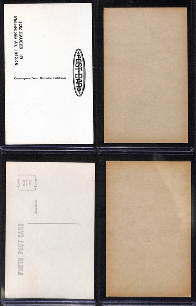 Lot of (4) 1950s-1970s Autographed Exhibit Cards w. Al Kaline