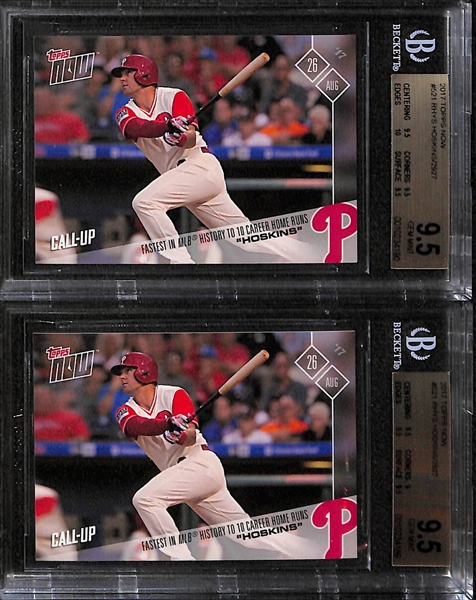 Lot Of 4 Rhys Hoskins BGS Graded Rookie Cards