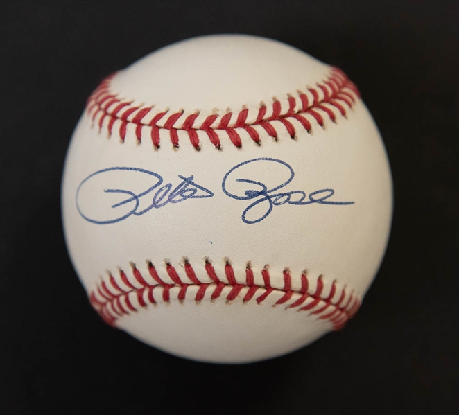 Pete Rose Signed National League Baseball - JSA