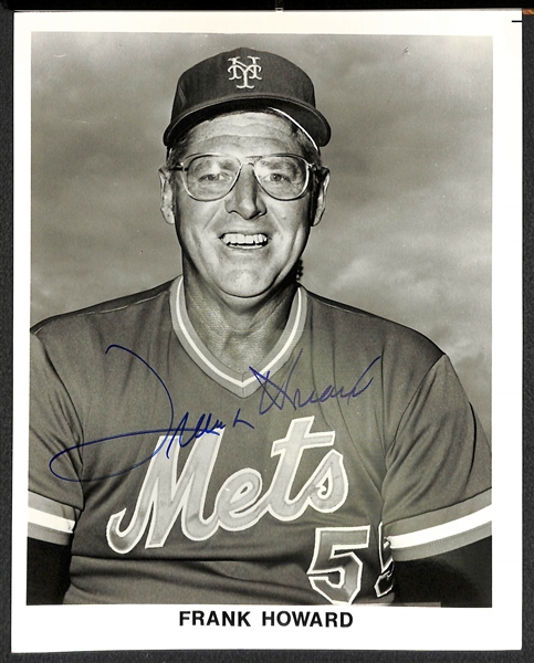 Lot Of 11 Mets Signed Photos w. Frank Howard