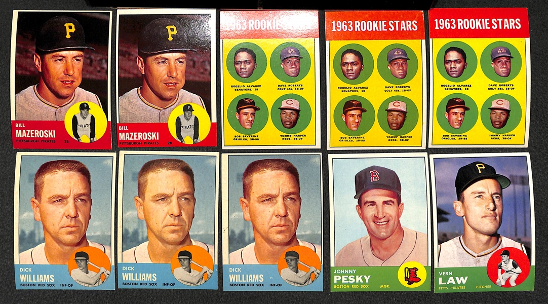 1963 Topps Baseball - 420 Assorted Cards Fresh From Vending Box