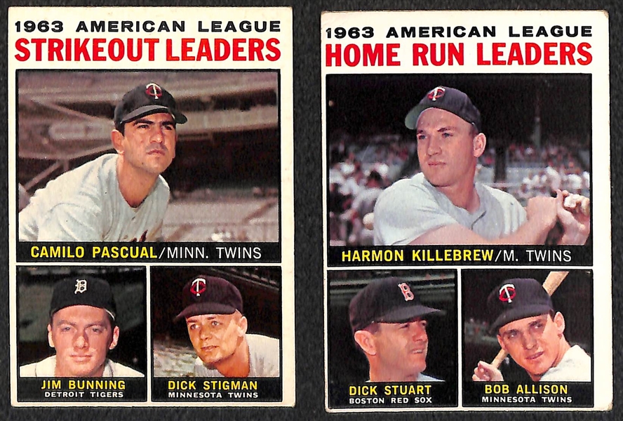 Lot Of 75 1964 Topps Baseball Cards w. Robin Roberts