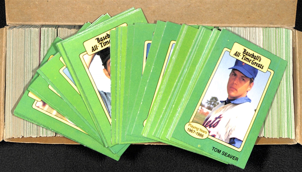 Lot Of (10) 1987 Baseball's All Time Greats Series 2 Sets- 50 Card per Set