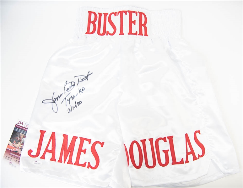 Buster Douglas Autographed Replica Boxing Trunks - JSA